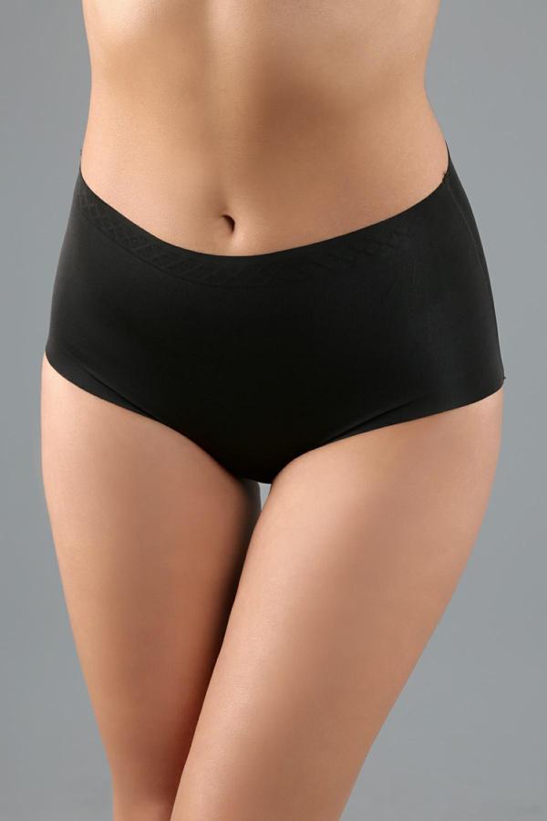 Lazer Kesim Yüksek Bel Bato | Siyah 9201 - Image 1