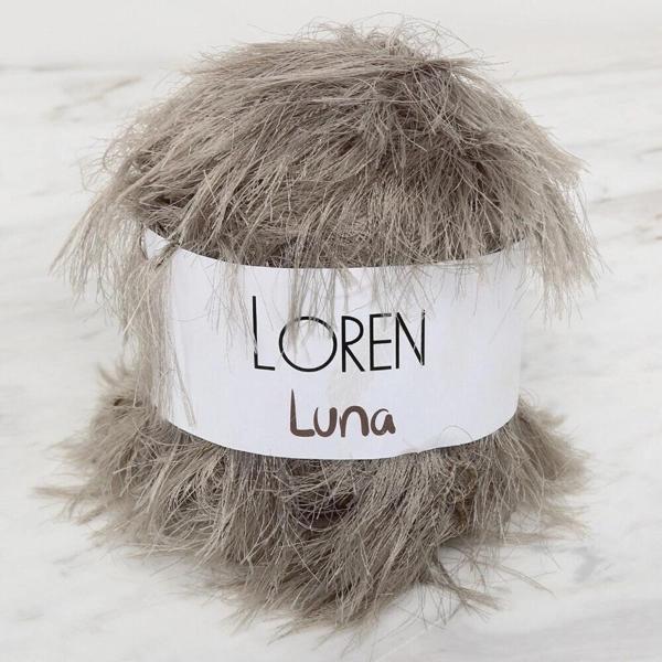 Loren Luna Tavşan Tüyü Bej El Örgü İpi - R085 - 34008 - Image 1