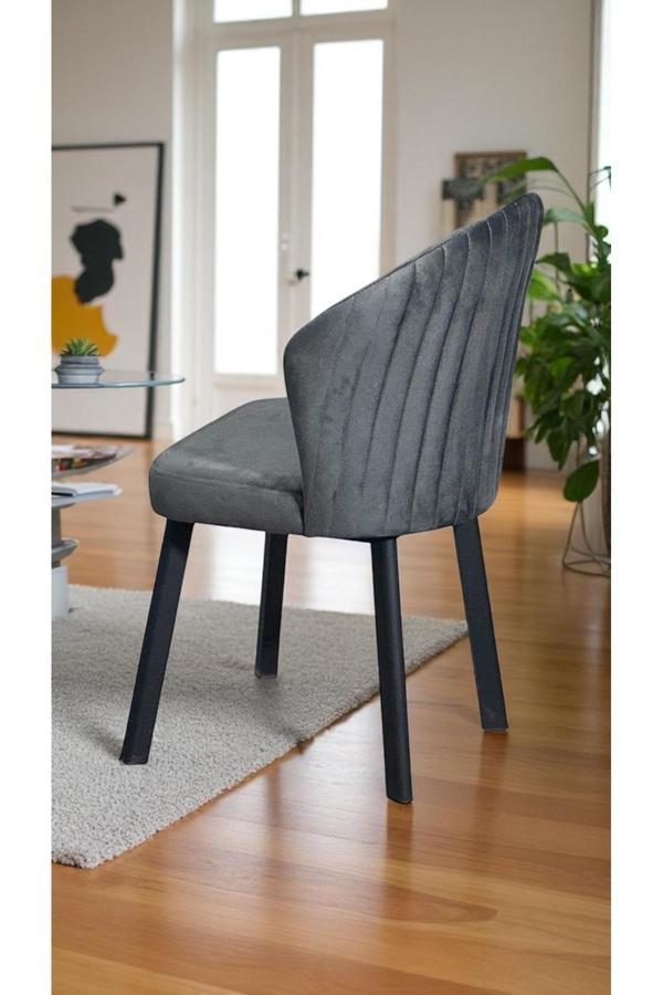 Kaktüs Avm 6 Adet Midye Sandalye Mutfak Cafe Restaurant Proje Metal Lüks Sandalye - Image 1