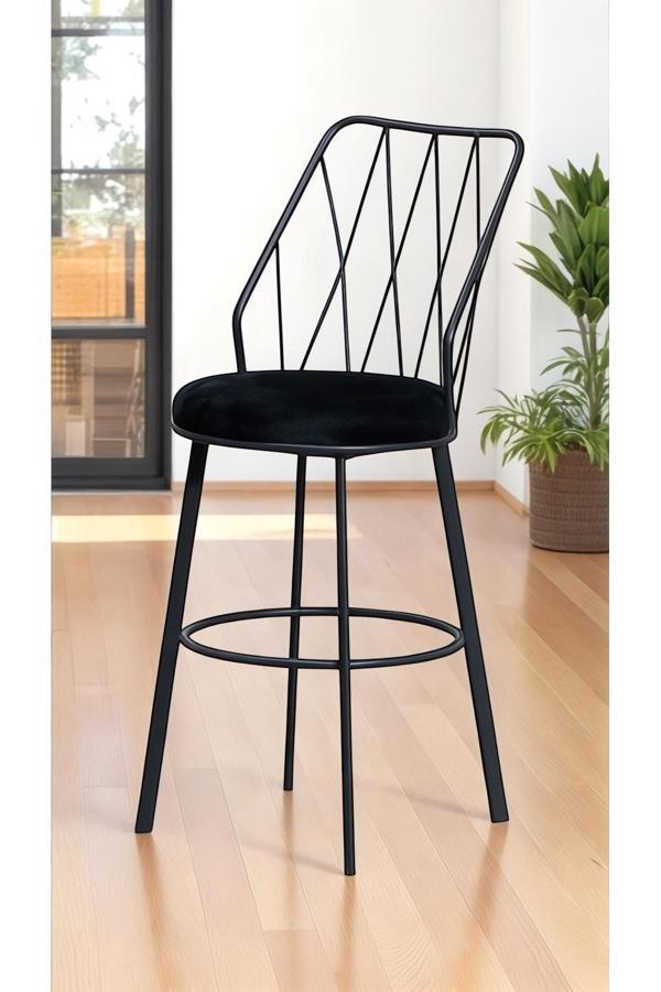 Kaktüs Avm 2 Adet Yıldız Bar Sandalyesi Yüksek Oturumlu Sandalye - Image 1