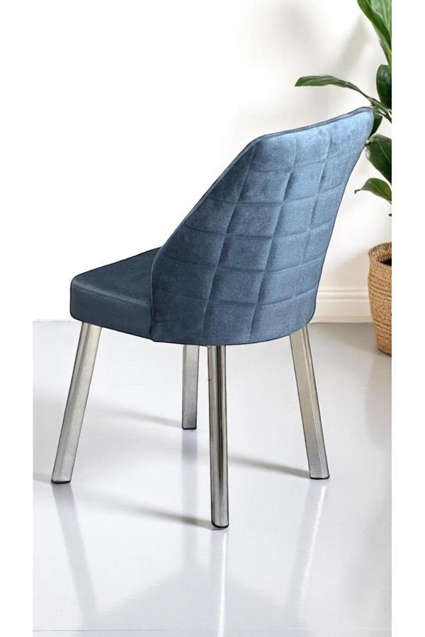 Kaktüs Avm 6 Adet Leksus Sandalye Mutfak Cafe Restaurant Proje Metal Lüks Sandalye - Image 1