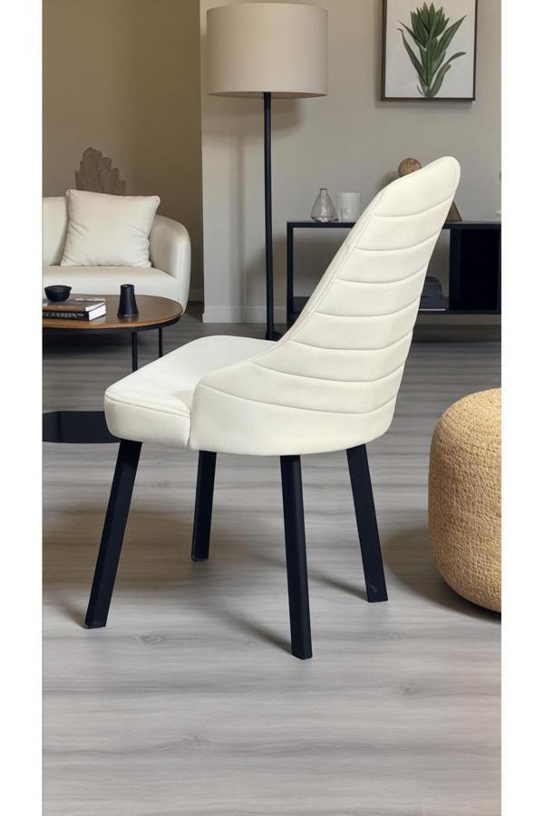 Kaktüs Avm 8 Adet Erciyes Sandalye Mutfak Cafe Restaurant Proje Metal Lüks Sandalye - Image 1