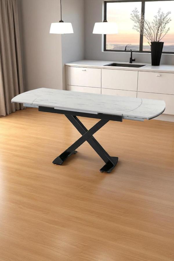 Kaktüs Avm X Ayaklı Masa Açılır Masa Mutfak Masası Salon Masası Yemek Masası Enzi Masa - Image 1