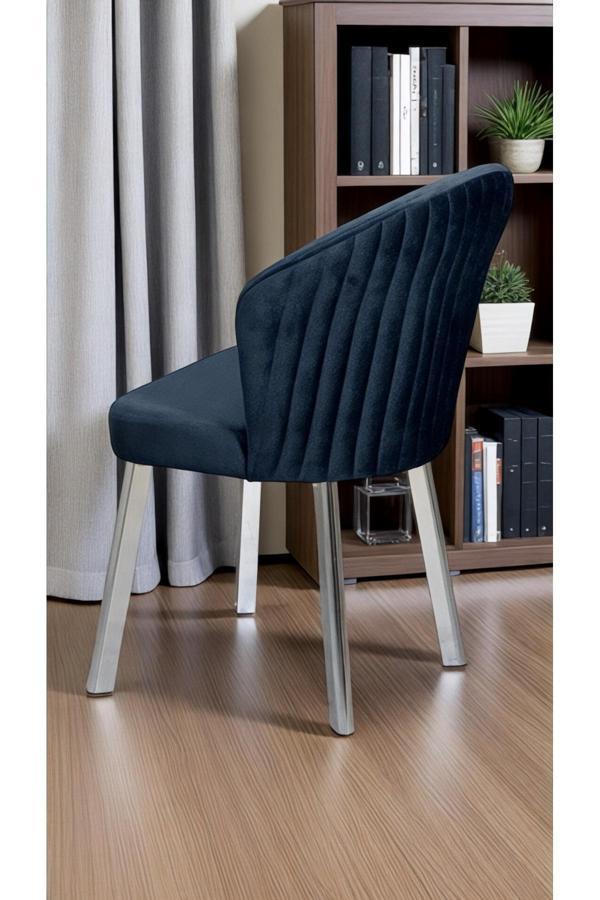 Kaktüs Avm Yaprak Sandalye Mutfak Cafe Restaurant Proje Metal Lüks Sandalye 4 Adet - Image 1