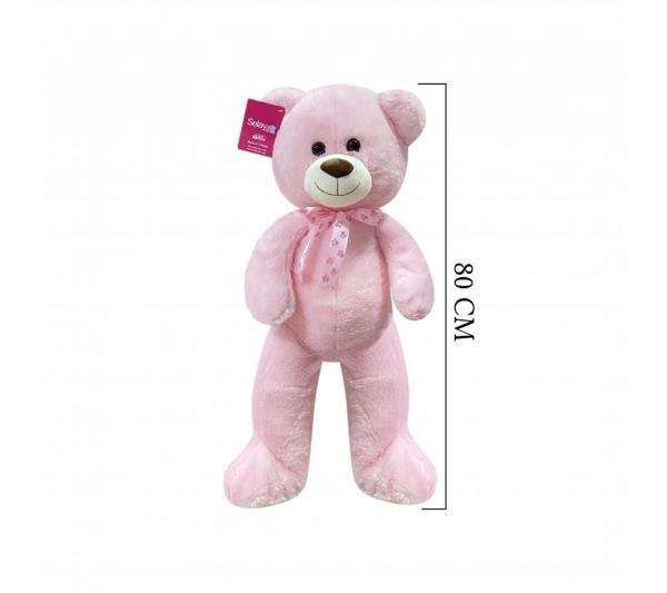 KENPAZAR Salaş Ayı 100 Cm Pembe Pelüş Ayı Sevgiliye Hediye - Image 1