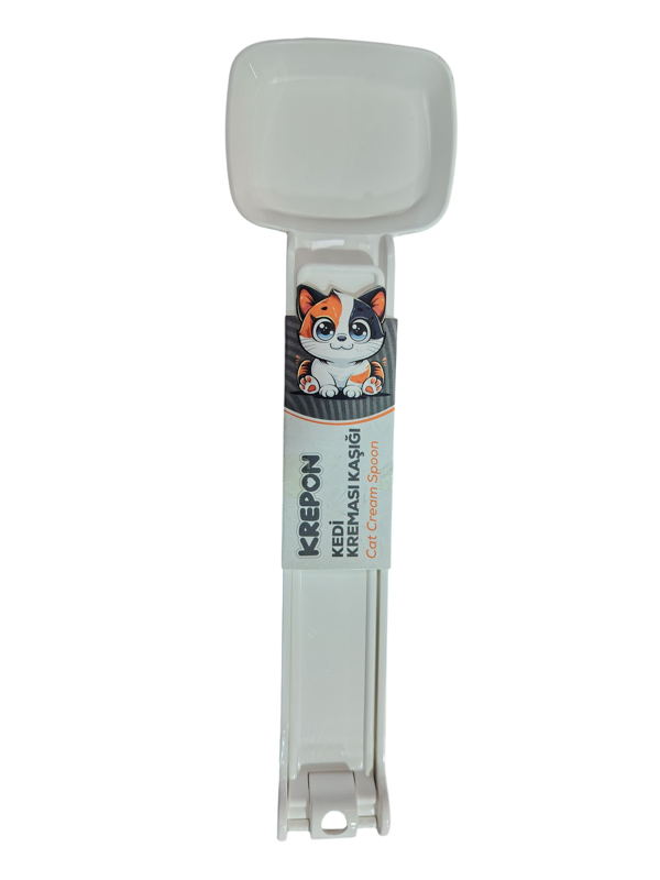 KREPON MASKOT KEDİ KREMASI KAŞIĞI - Image 1