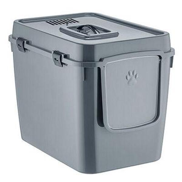 MASKOT ÜSTTEN KAPAKLI KAPALI KEDİ TUVALETİ - Image 1