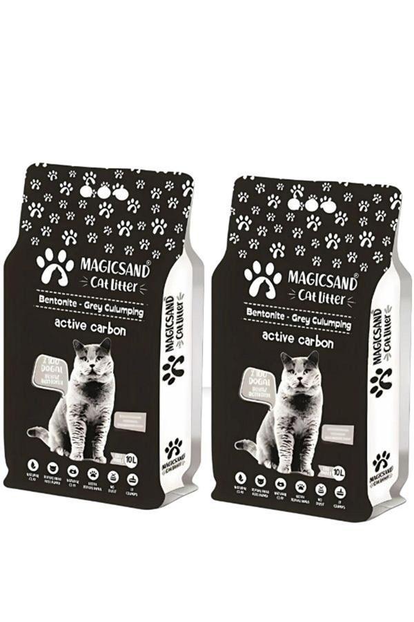 Magicsand Aktif Karbon Kedi Kumu 10Lt X 2 Adet - Image 1