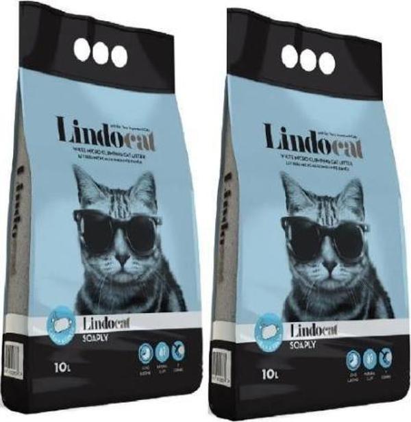 Lindo Cat Marsilya Sabun Kokulu Ince Tane Kedi Kumu 10 lt X 2 Adet - Image 1