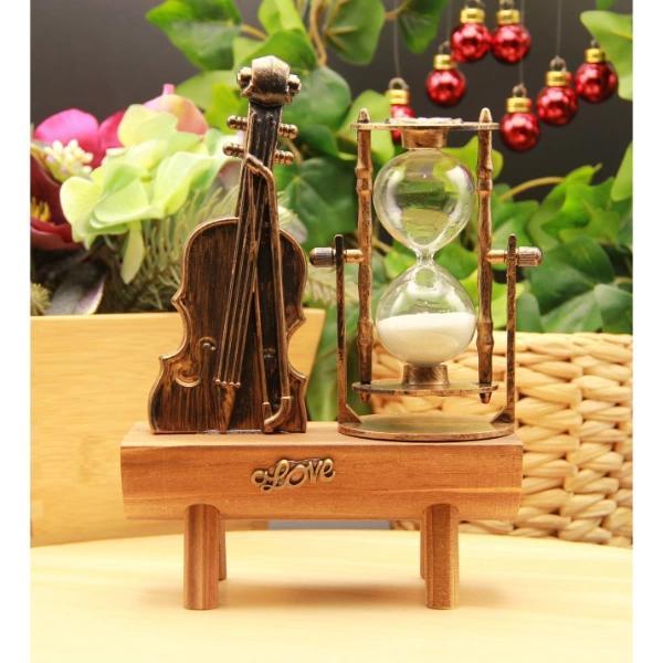 MDB Dekoratif Keman Tasarımlı Kum Saati - Image 1