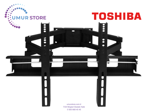 Toshiba 58U7153DB Uyumlu 58" 42”- 55”- 65”- 75” inç Lcd Led Ekran Tv Hareketli Askı Aparatı - Image 1