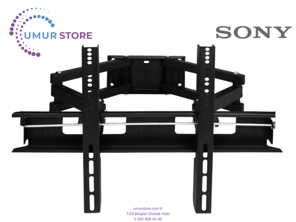 Sony Kd 65X8505C Uyumlu 42”- 55”- 65”- 75” inç Lcd Led Ekran Tv Hareketli Askı Aparatı - Image 1