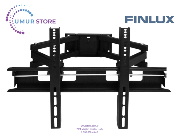 Finlux 55FX660UA Uyumlu 42”- 55”- 65”- 75” inç Lcd Led Ekran Tv Hareketli Askı Aparatı - Image 1
