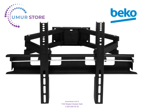 Beko 55P6300 Uyumlu 42”- 55”- 65”- 75” inç Lcd Led Ekran Tv Hareketli Askı Aparatı - Image 1