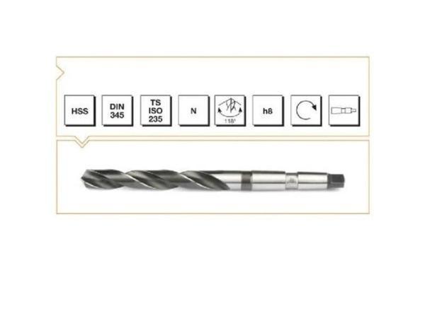 Makina Takım HSS DIN 345 RN Mors Konik Saplı Matkap Ucu 26.5 mm-MTE B00004002650 - Image 1