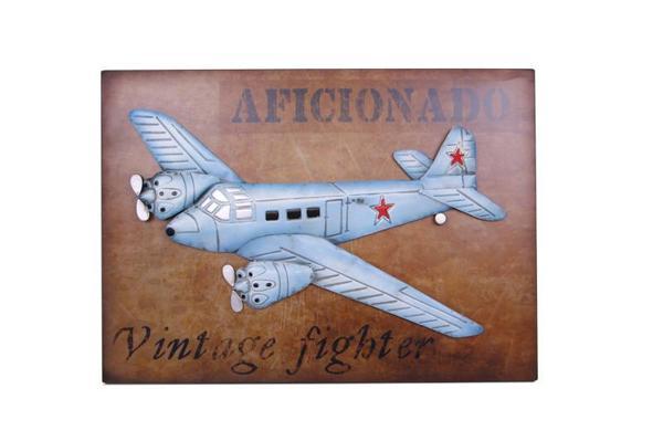 KENPAZAR Uçak Tablo Pano Vintage Dekoratif Ev Ofis Hediyelik - Image 1