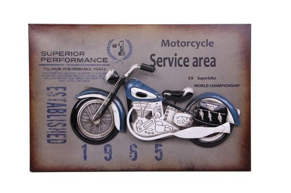 KENPAZAR Motorsiklet Tablo Pano Vintage Dekoratif Ev Ofis Hediyelik - Image 1