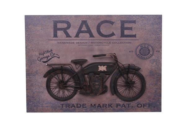 KENPAZAR Motorsiklet Tablo Pano Dekoratif Vintage Ev Ofis Hediyelik - Image 1