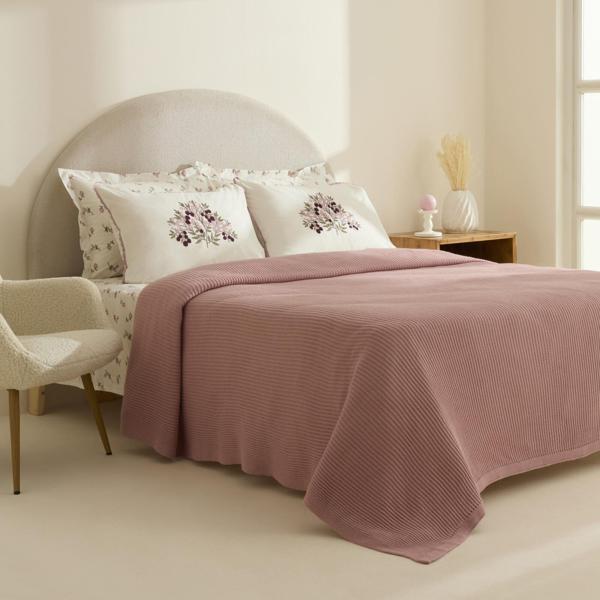 Karaca Home Rubelia Mürdüm Nakışlı Çift Kişilik Nish Set - Image 1