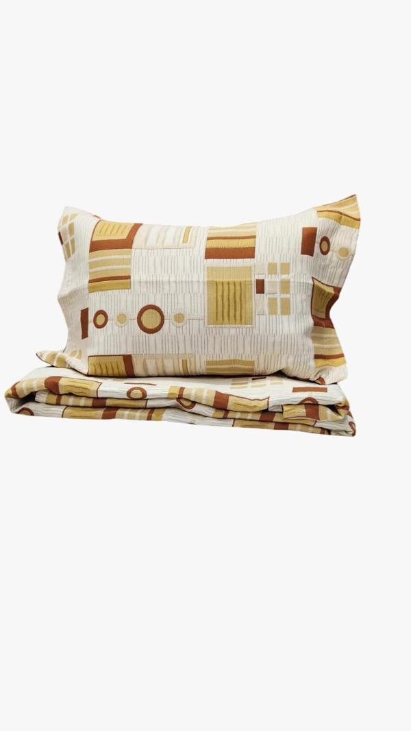 RÜYA ÇİFT KİŞİLİK PİKE YATAK ÖRTÜSÜ ELİPS BEJ YEŞİL - Image 1