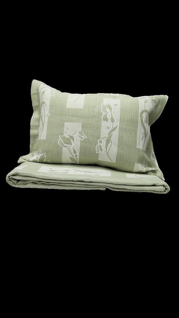 RÜYA ÇİFT KİŞİLİK PİKE YATAK ÖRTÜSÜ KARE MİNT - Image 1