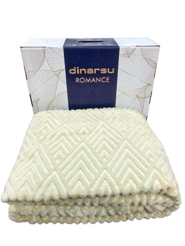 ROMANS EMBOSS TEK KİŞİLİK BATTANİYE BEJ - Image 1