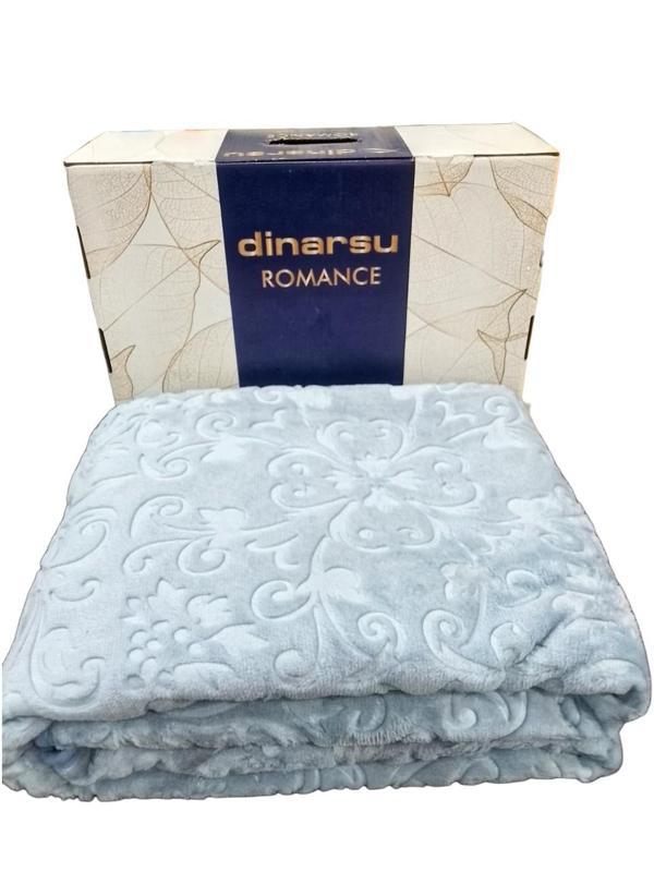 ROMANS EMBOSS TEK KİŞİLİK BATTANİYE İNDİGO - Image 1