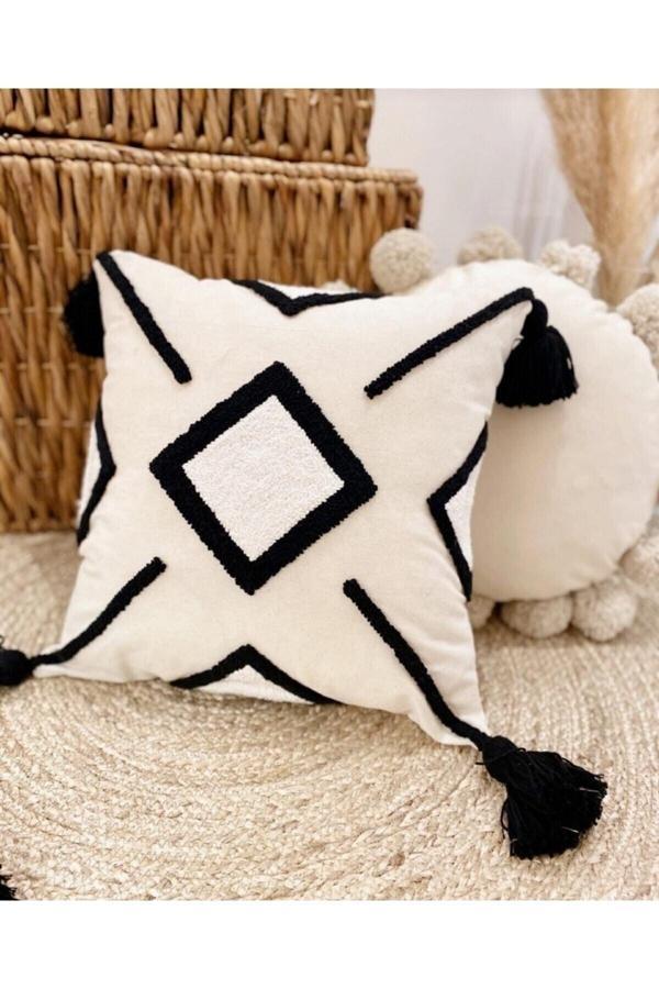 Saymine Kadın Bej Punch Işleme Omuz Çantası - Image 1