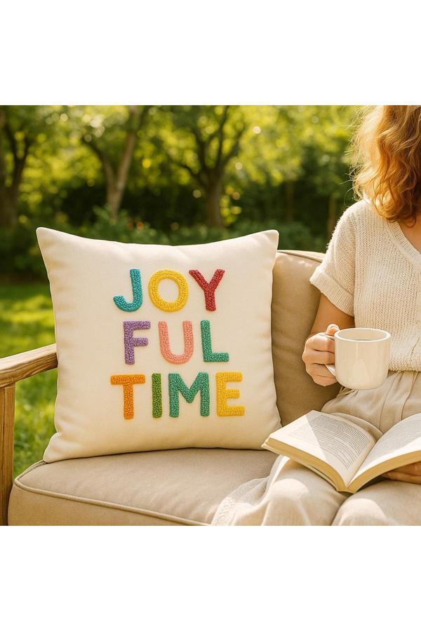 Saymine Kadın Bej Punch İşleme Omuz Çantası - Image 1