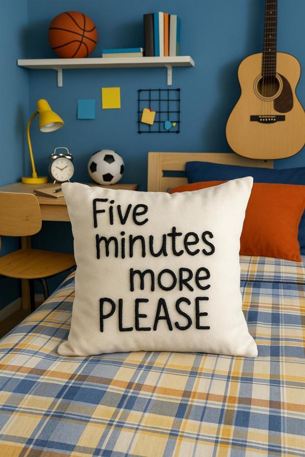 Saymine Punch İşleme Kırlent Kılıfı - Image 1