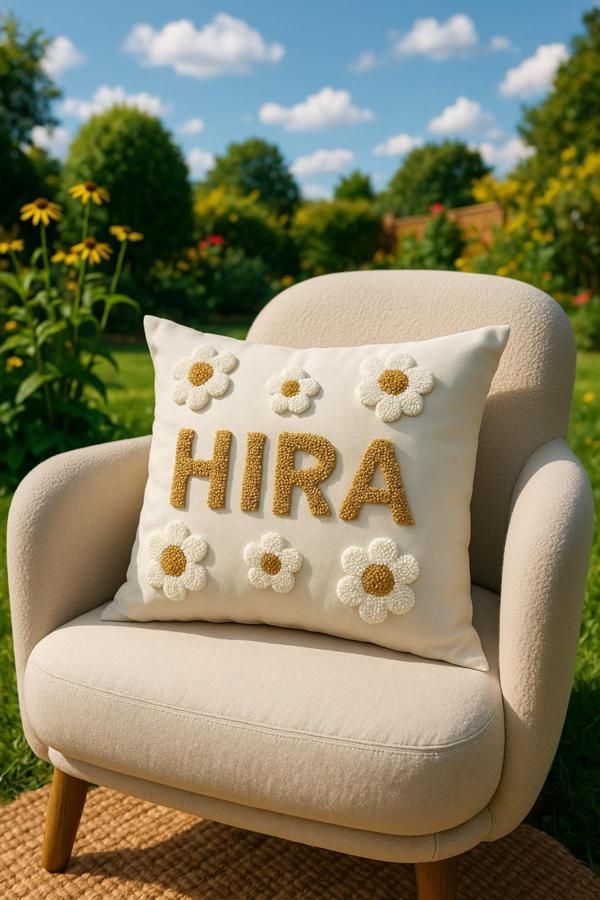 Saymine İsme Özel Punch Kırlent Kılıfı - Image 1