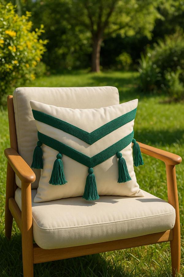 Saymine Punch Kırlent Kılıfı Güneş Figürü - - Image 1