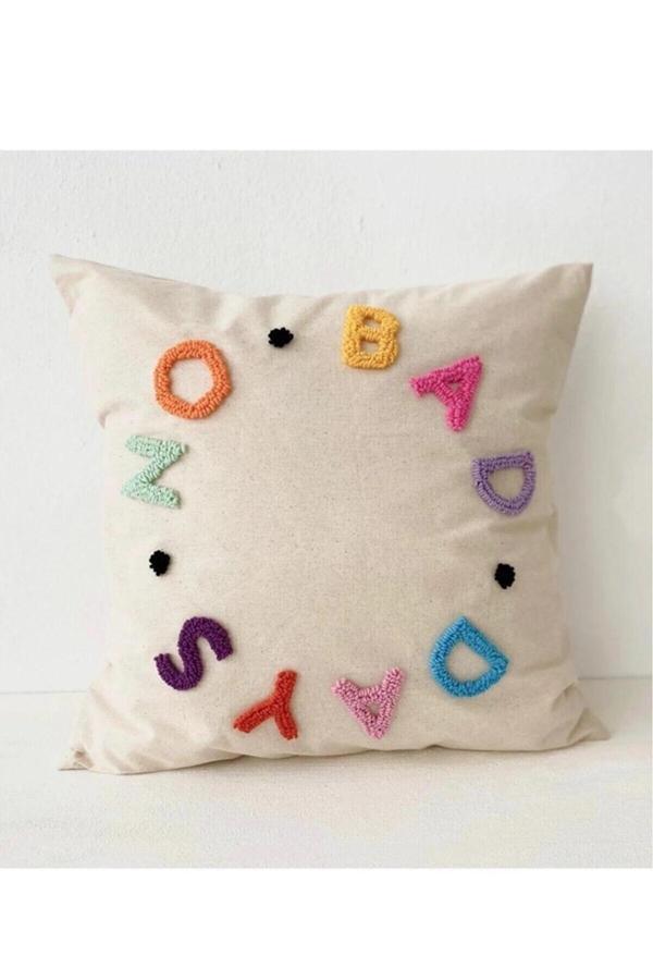 Saymine No Bad Days Siyah Noktalı Punch Kırlent Kılıfı - Image 1