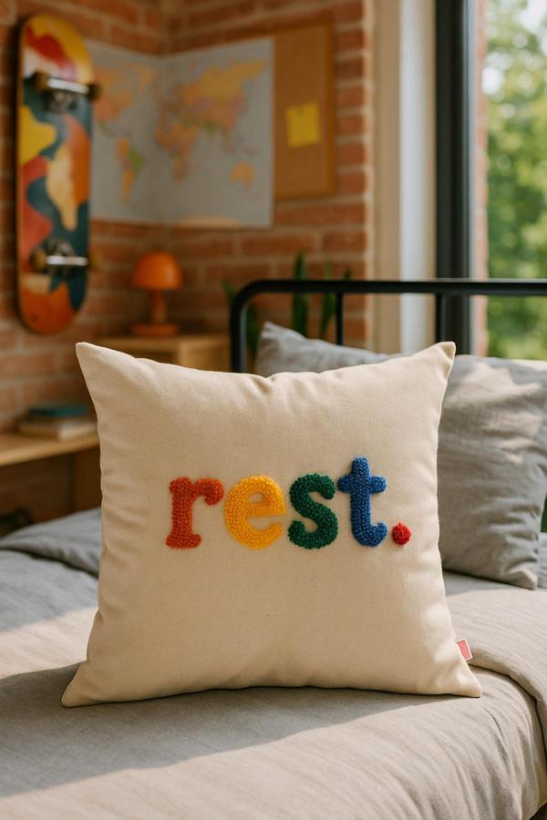 Saymine Punch Kırlent Kılıfı Renkli Rest Model - Image 1