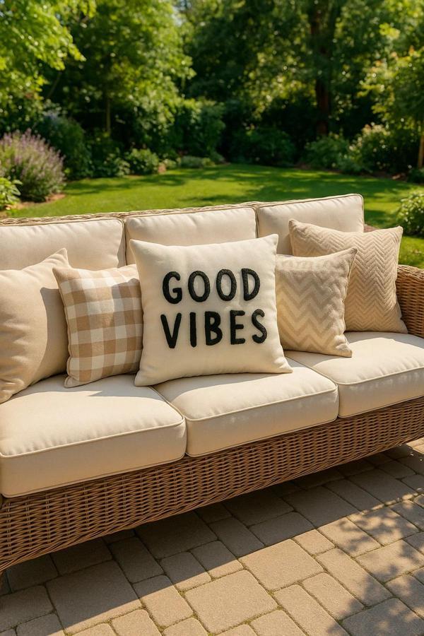 Saymine Punch Kırlent Kılıfı Joy Ful Tıme Model Renkli - - Image 1