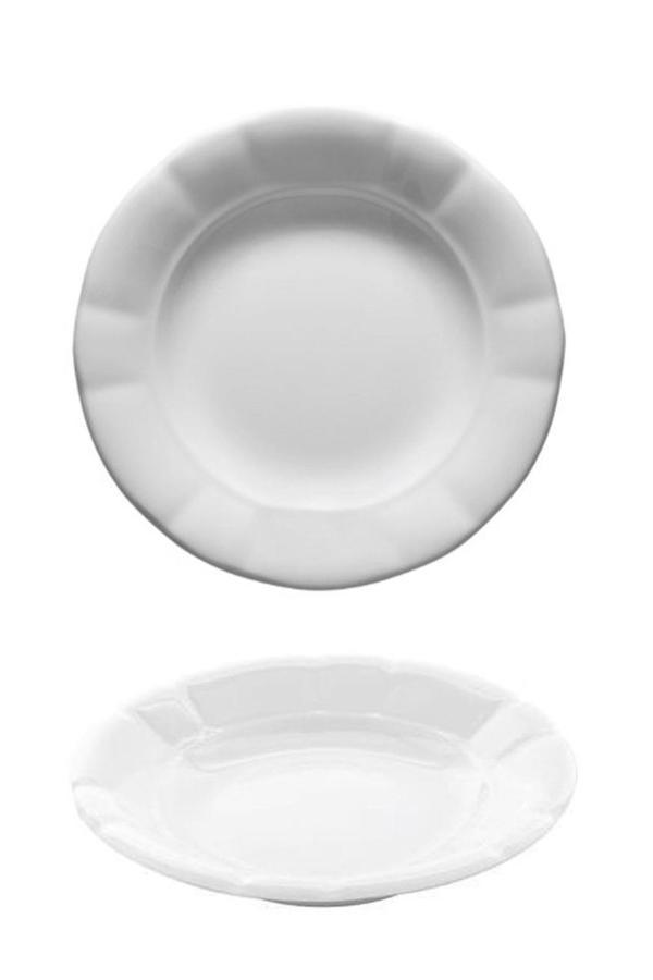 Güral Porselen Otel 18 cm Rölyefli Çukur Tabak 6 lı ( GR18CK00 ) - Image 1