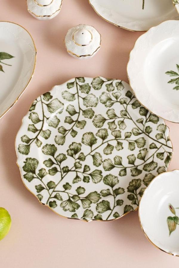 Porland Flower 1 Adet Servis Tabağı 24 Cm - Image 1