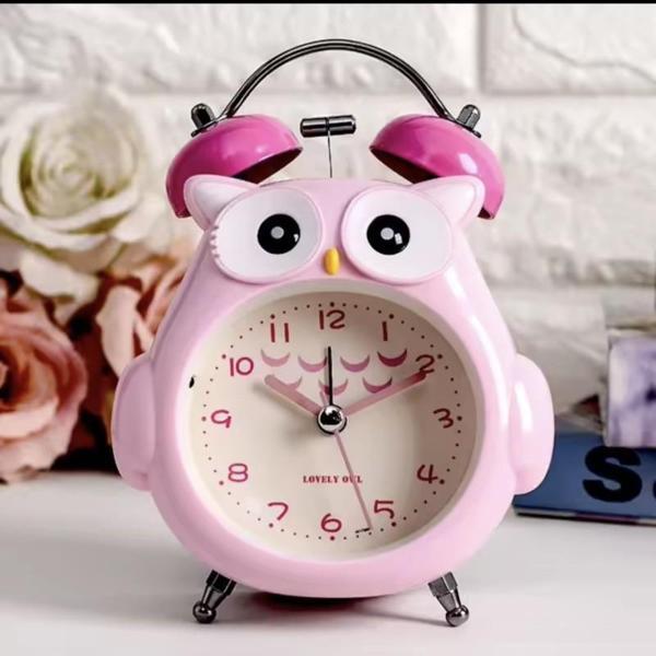 KENPAZAR Baykuş Işıklı Masaüstü Saat - Image 1