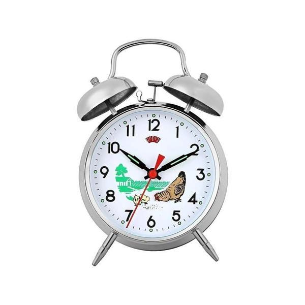 KENPAZAR Metal Kurmalı Masa Saati Tavuklu Saat Büyük Boy - Image 1