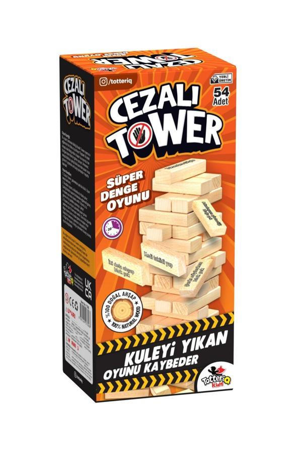 Totteriq Cezalı Jenga Denge Oyunu Tower Büyük Boy 54 Parça - Image 1