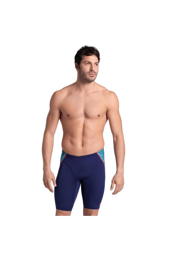 Arena Men'S Camo Kıkko Swım Jammer/Navy - Image 1