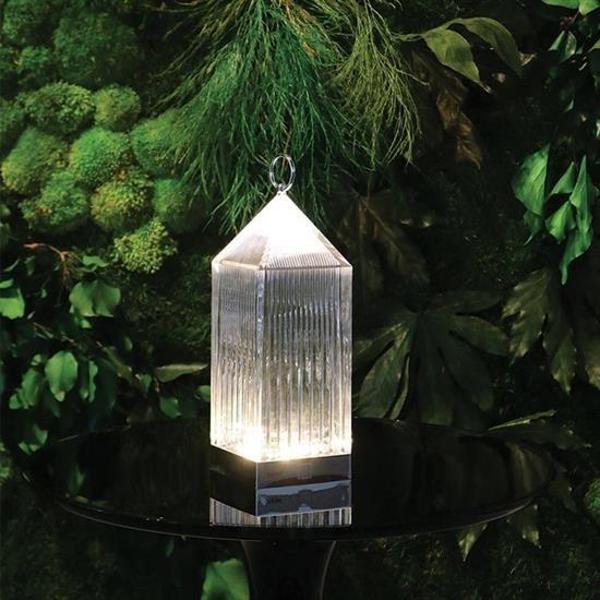 BUFFER® Fener Model USB Şarjlı Dokunmatik 3 Farklı Işık Modlu Masa Üstü Kristal Akrilik Lamba Led - Image 1