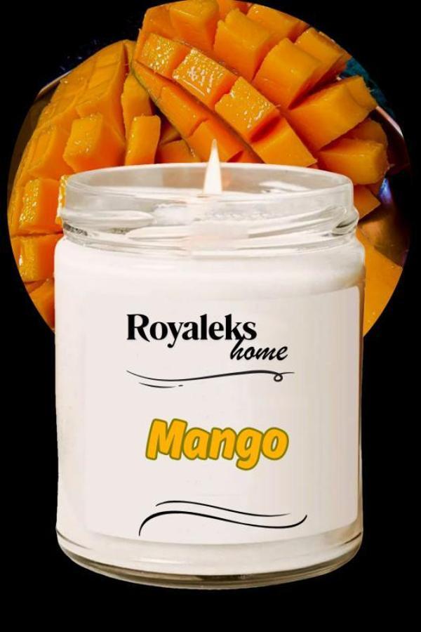 Doğal Özel Seri Kokulu Dekoratif Kavanoz Mum 210 cc - Mango Esansı - RYL - Image 1
