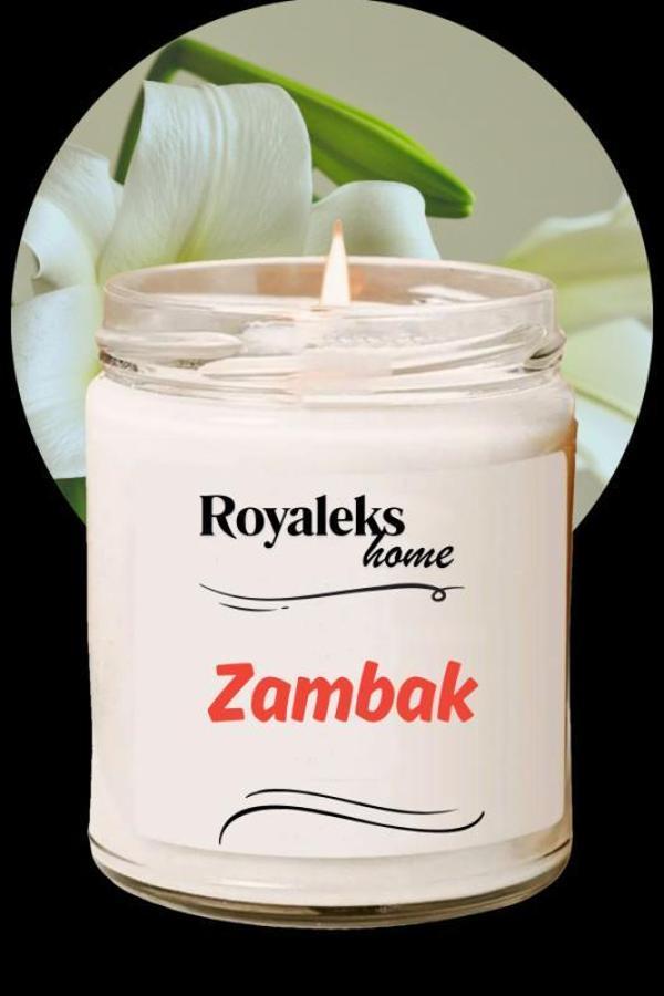 Doğal Özel Seri Kokulu Dekoratif Kavanoz Mum 210 cc - Zambak Esansı - RYL - Image 1