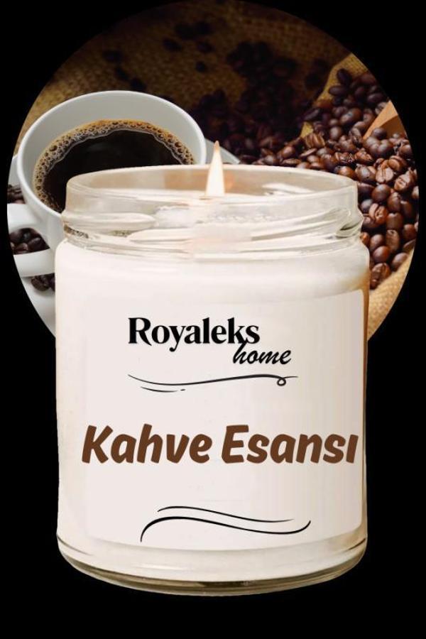Doğal Özel Seri Kokulu Dekoratif Kavanoz Mum 210 cc - Kahve Kokusu Esansı - RYL - Image 1