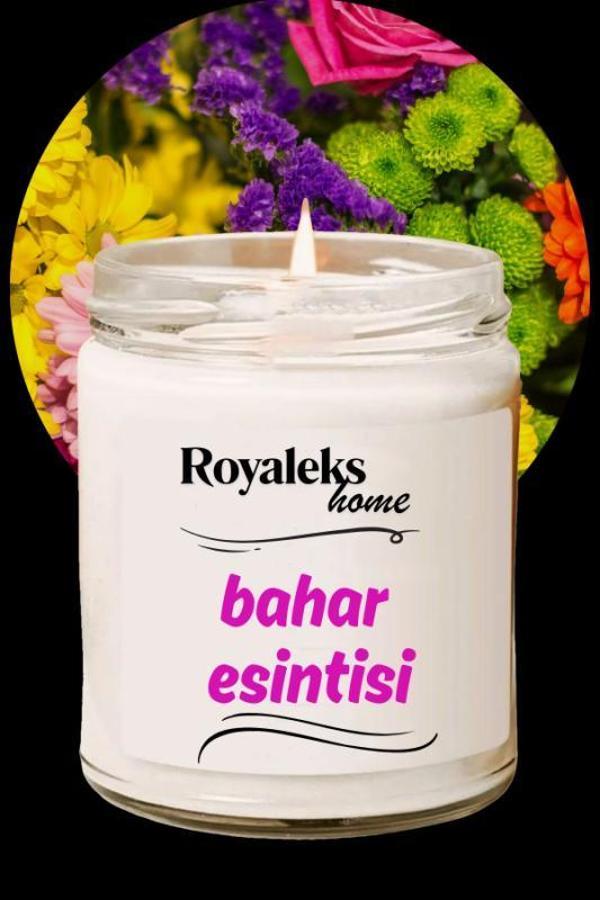 Doğal Özel Seri Kokulu Dekoratif Kavanoz Mum 210 cc - Bahar Esintisi - RYL - Image 1