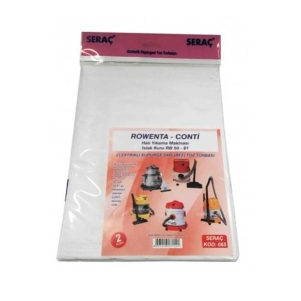 Seraç Elektrik Süpürgesi Toz Torbası 2 Li Rowenta Conti - Image 1