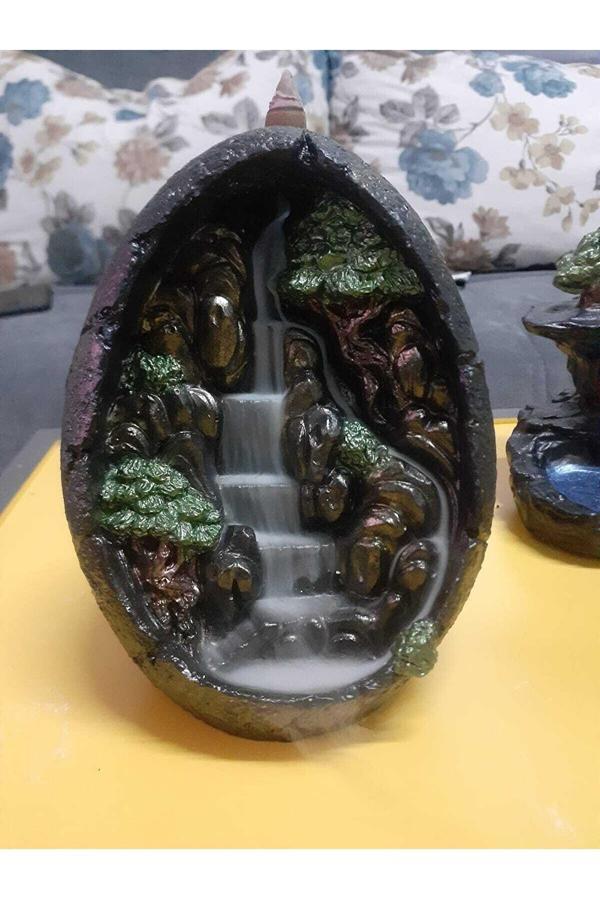 Tütsü Geri Akış Şelale Tütsülük Buhardanlık Tütsü 3 Adet Koni Hediye - Image 1