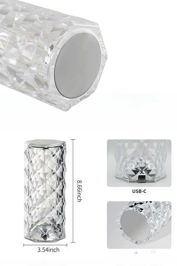 Yeni Nesil Modern Kristal Masa ve Gece Lambası Dokunmatik Renk Değiştirebilen - Image 1