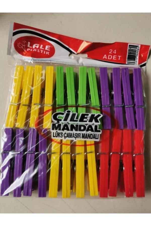24 Plastik Çilek Mandal Royaleks-L003 - Image 1
